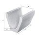 Precast Concrete V Block Drain 18'' (W) x 18'' (H) x 24'' (L) x 2.5'' (T) - Thin